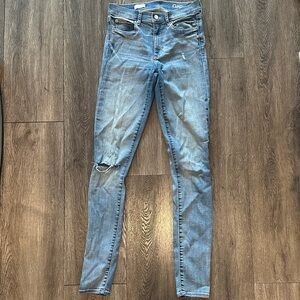 GAP Women's Light Blue Skinny Jeans | Tall 34” inseam